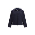 Burberry Blue Polyester Rain Coat Burberry