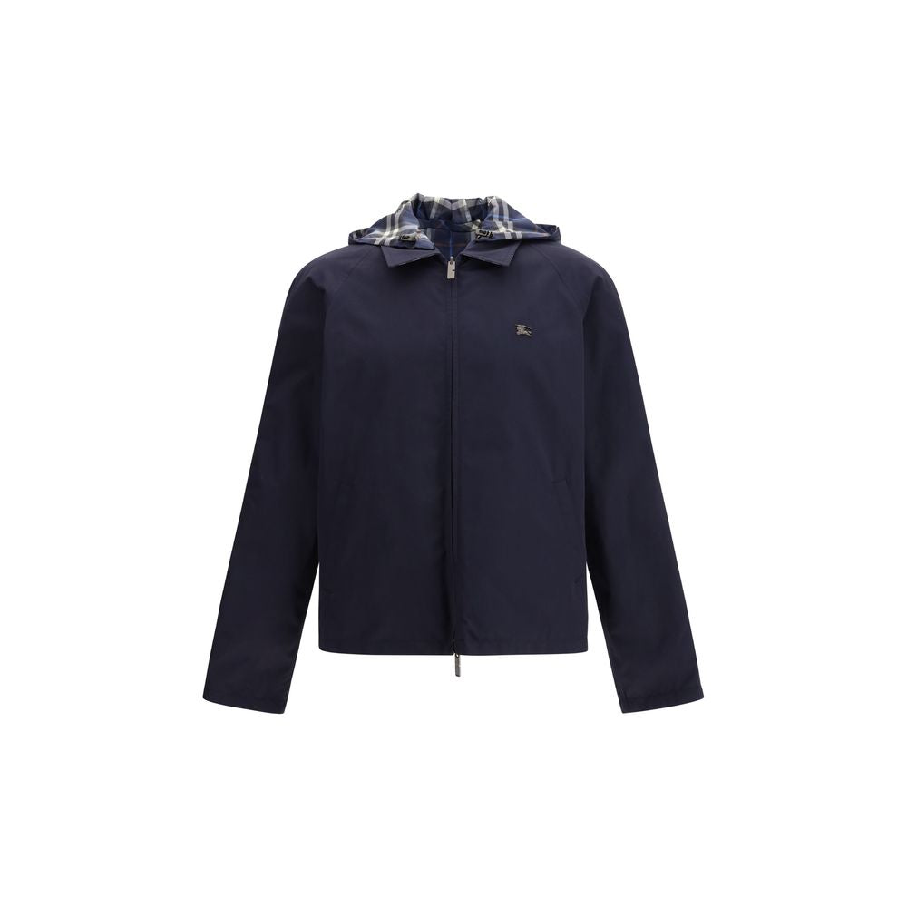 Burberry Blue Polyester Rain Coat Burberry