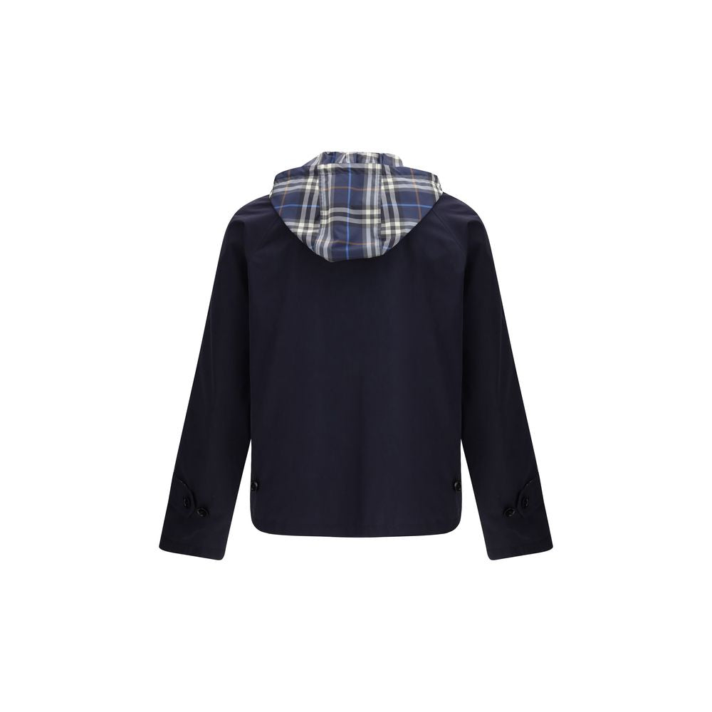 Burberry Blue Polyester Rain Coat Burberry
