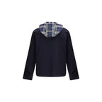 Burberry Blue Polyester Rain Coat Burberry