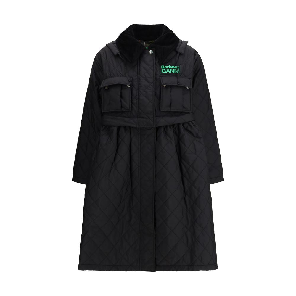 Barbour Black Polyester Coat Barbour