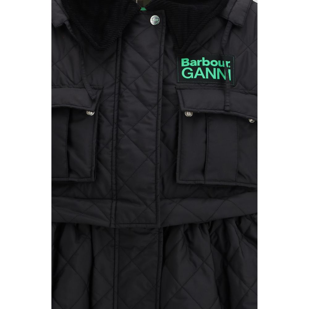 Barbour Black Polyester Coat Barbour
