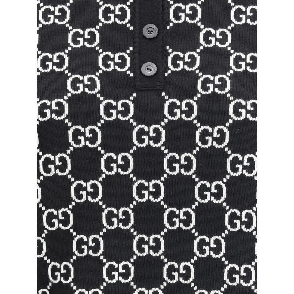 Gucci Black Wool Oves Aries Dress Shirt Gucci