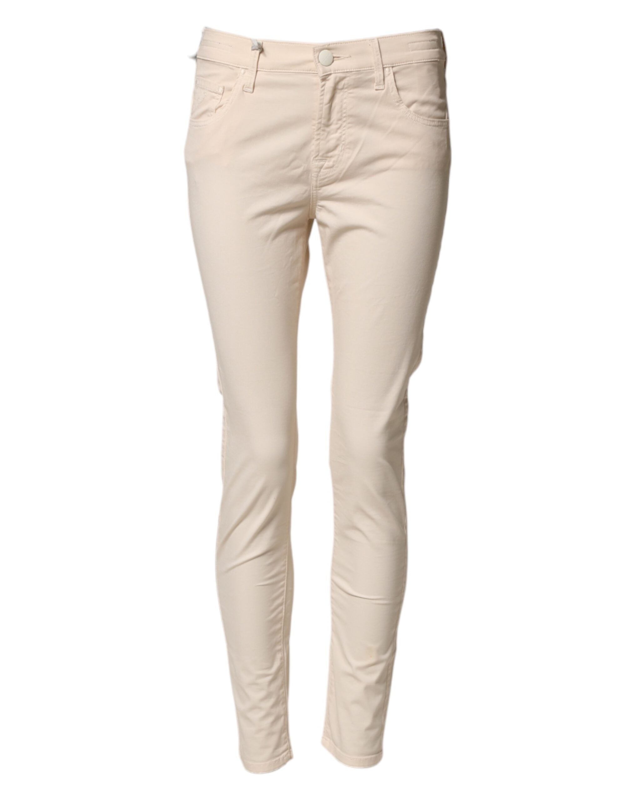 Jacob Cohen Beige Mid Waist Skinny Fit Denim Trouser Jeans Jacob Cohen