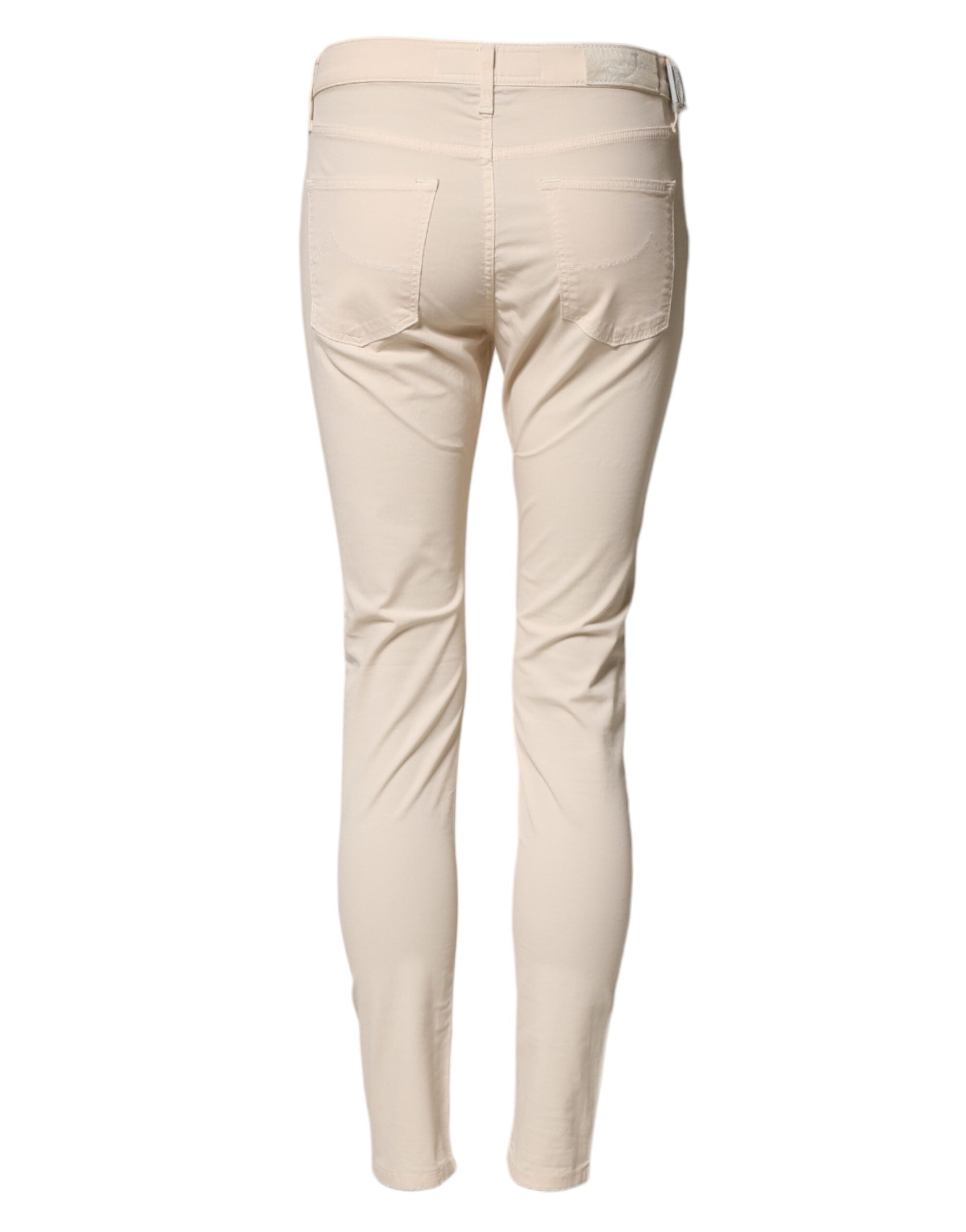 Jacob Cohen Beige Mid Waist Skinny Fit Denim Trouser Jeans Jacob Cohen