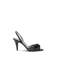 Valentino Garavani Black Goatskin Stiletto Heel Sandals Valentino Garavani