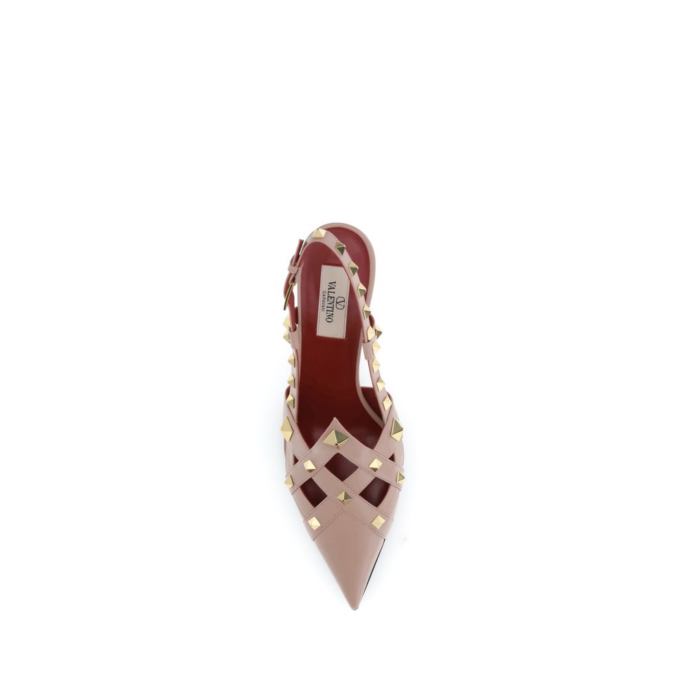 Valentino Garavani Multicolor Goatskin Mid Heel Pumps Valentino Garavani
