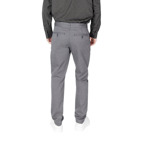 Armani Exchange Blue Cotton Skinny Pants Armani Exchange