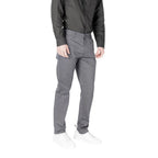 Armani Exchange Blue Cotton Skinny Pants Armani Exchange