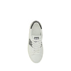Versace White Calf Leather Bos Taurus Low Top Sneakers Versace