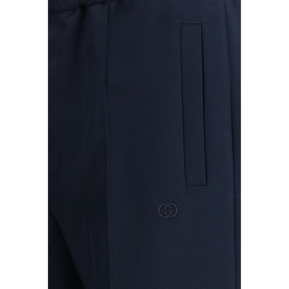 Gucci Blue Polyester Casual Pants Gucci