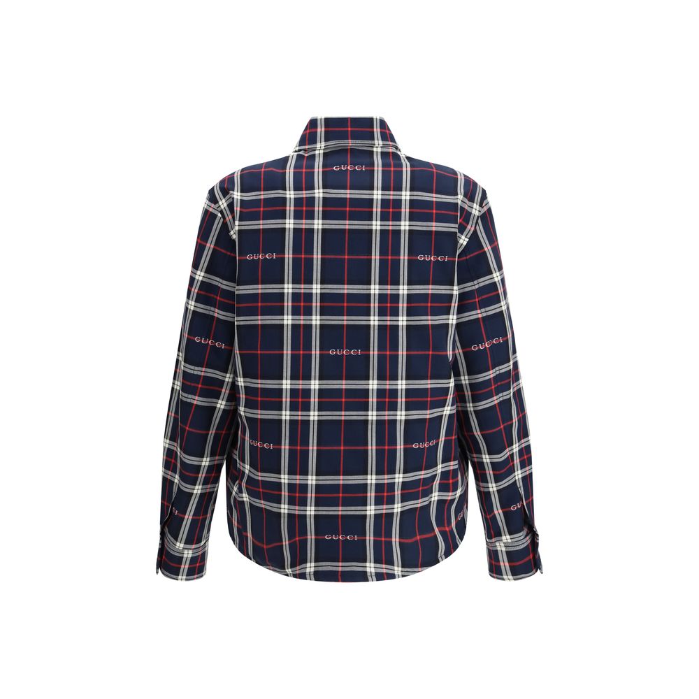 Gucci Blue Cotton Jacket Gucci