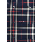 Gucci Blue Cotton Jacket Gucci
