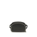 Valentino Garavani Black Calf Leather Bos Taurus Shoulder Bag Valentino Garavani