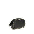 Valentino Garavani Black Calf Leather Bos Taurus Shoulder Bag Valentino Garavani