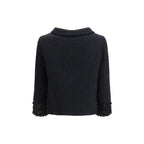 Valentino Black Fleece Wool Coat Valentino