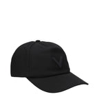 Valentino Garavani Black Cotton Cap (Baseball Hat) Valentino Garavani