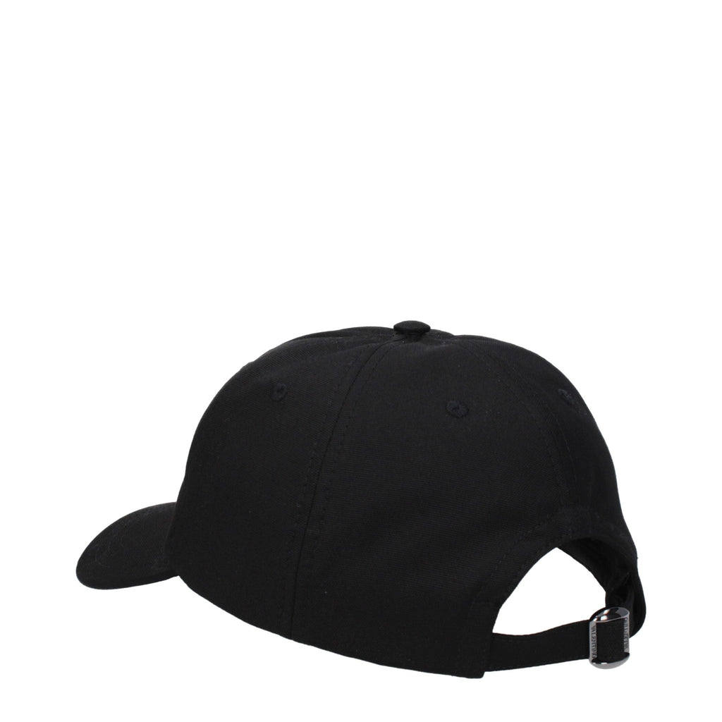 Valentino Garavani Black Cotton Cap (Baseball Hat) Valentino Garavani