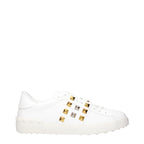 Valentino Garavani White Leather Low Top Sneakers Valentino Garavani