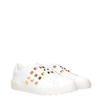 Valentino Garavani White Leather Low Top Sneakers Valentino Garavani