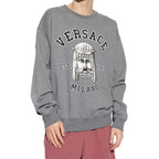 Versace Gray Cotton Sweatshirt Versace
