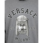 Versace Gray Cotton Sweatshirt Versace