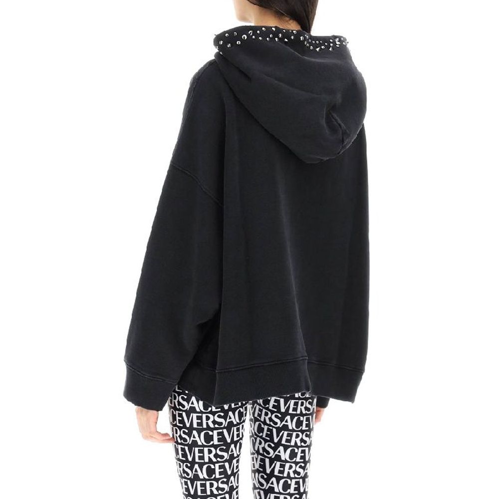 Versace Black Cotton Sweatshirt Versace