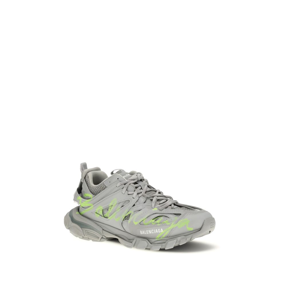 Balenciaga Gray Polyester Athletic Sneakers Balenciaga