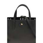 Burberry Black Calf Leather Bos Taurus Shoulder Bag Burberry