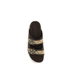 Burberry Brown Calf Leather Bos Taurus Flat Sandals Burberry