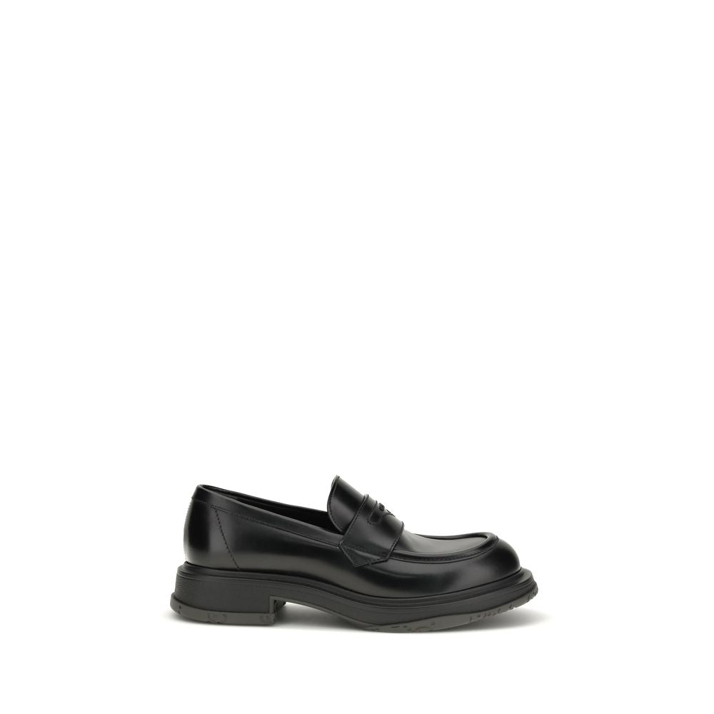 Gucci Black Calf Leather Bos Taurus Slip-On Loafers Gucci