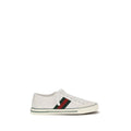 Gucci White Cotton Low Top Sneakers Gucci