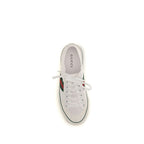 Gucci White Cotton Low Top Sneakers Gucci