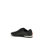 Gucci Black Calf Leather Bos Taurus Low Top Sneakers Gucci