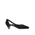 Prada Black Silk Mid Heel Pumps Prada