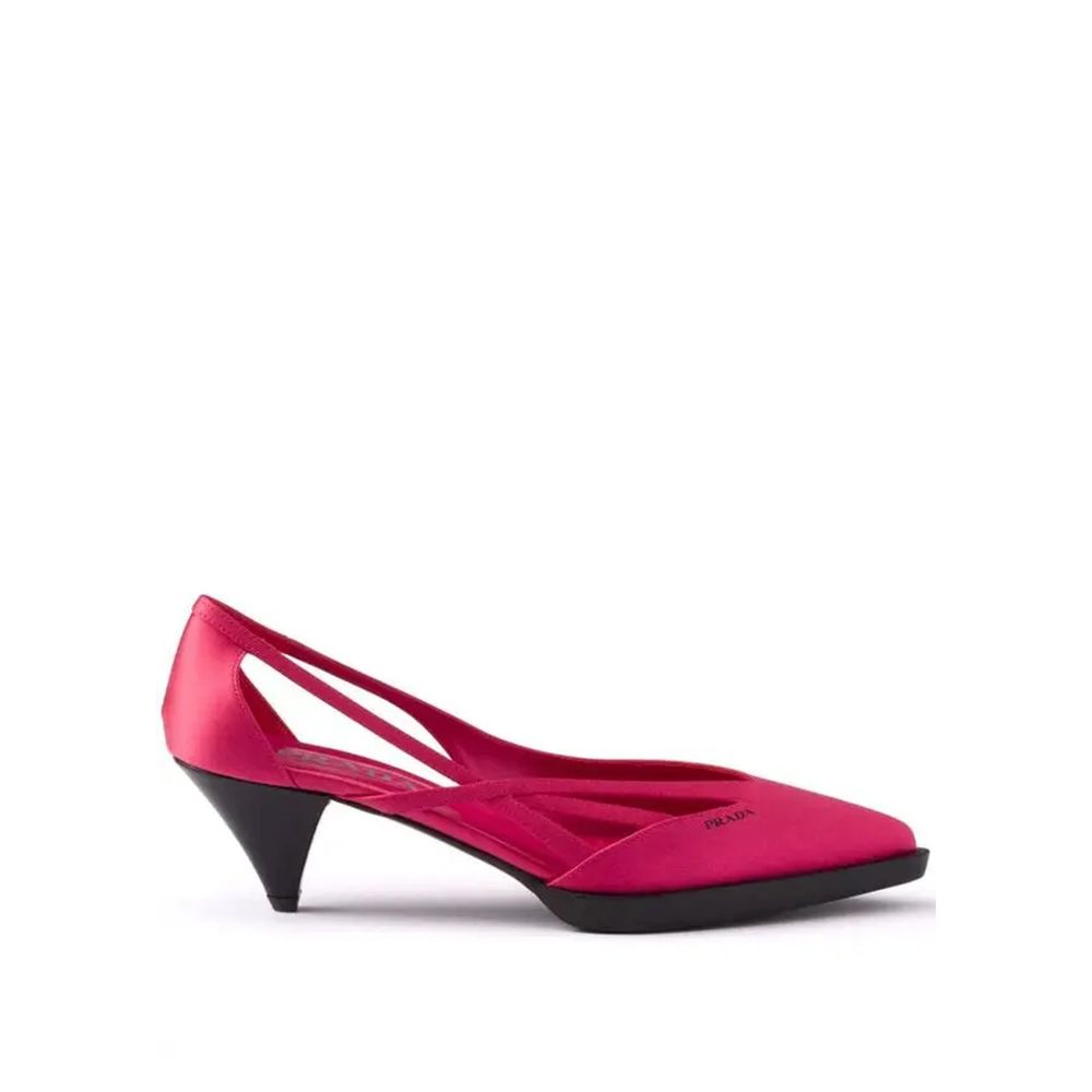 Prada Multicolor Silk Mid Heel Pumps Prada