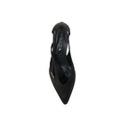 Prada Black Silk Mid Heel Pumps Prada