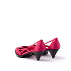 Prada Multicolor Silk Mid Heel Pumps Prada