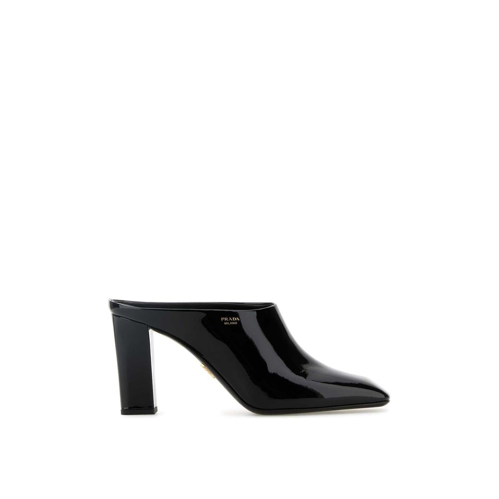 Prada Black Calfskin Mules Prada