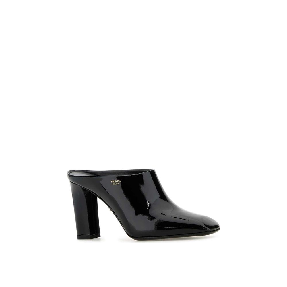 Prada Black Calfskin Mules Prada