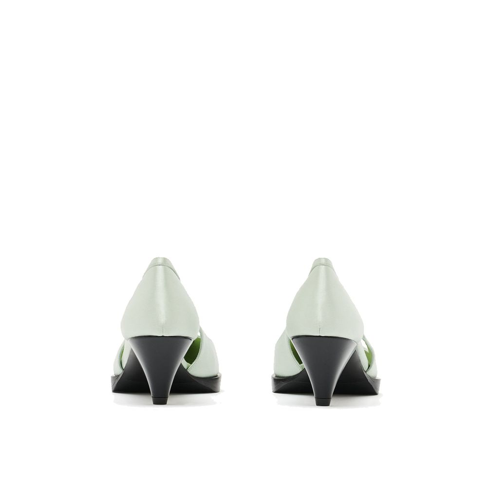 Prada Bicolor Silk Mid Heel Pumps Prada