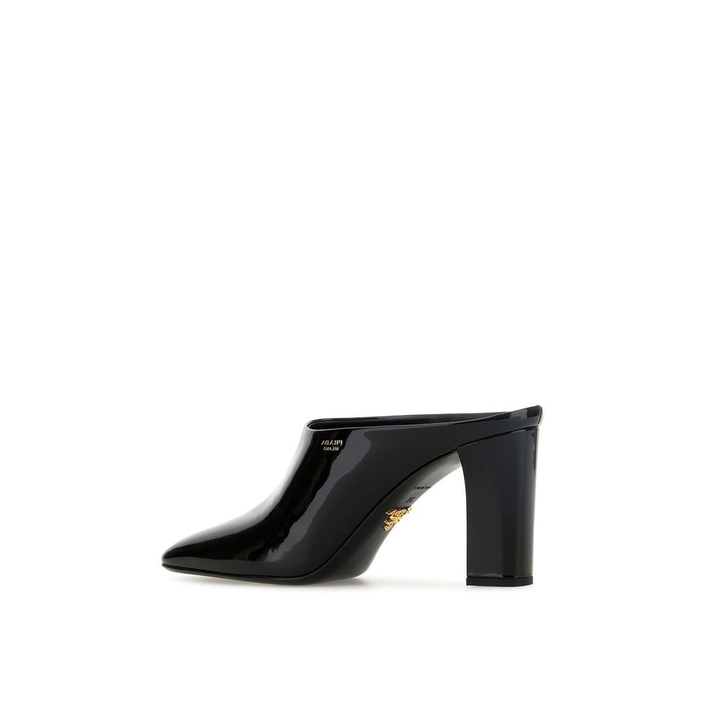 Prada Black Calfskin Mules Prada