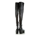 Prada Black Calfskin Over The Knee Prada