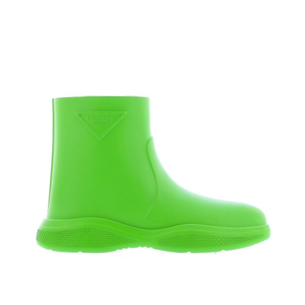 Prada Bicolor Rubber Rain Boots Prada