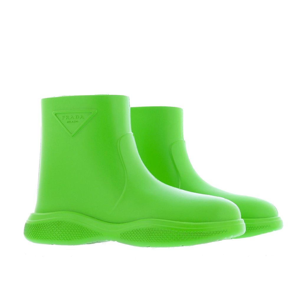 Prada Bicolor Rubber Rain Boots Prada
