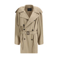 Balenciaga Beige Cotton Trench Coat Balenciaga