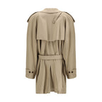Balenciaga Beige Cotton Trench Coat Balenciaga