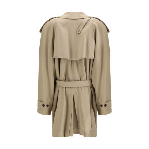 Balenciaga Beige Cotton Trench Coat Balenciaga