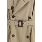 Balenciaga Beige Cotton Trench Coat Balenciaga