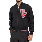 Versace Black Virgin Wool Bomber Versace